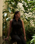 Black Sleeveless Shirt by Enhyphen The Label