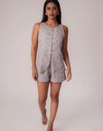 Dark Navy Blue Striped Long Vest by Enhyphen The Label