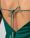 Emerald Bloom Long Slip Dress by Enhyphen