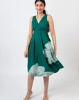 Emerald Bloom Midi Dress by Enhyphen