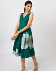 Emerald Bloom Midi Dress by Enhyphen The Label