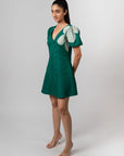 Emerald Bloom Mini Dress by Enhyphen