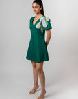 Emerald Bloom Mini Dress by Enhyphen The Label