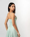 Mint Bloom Midi Dress by Enhyphen