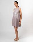 Purple Blossom Shift Dress by Enhyphen