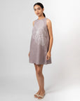 Purple Blossom Shift Dress by Enhyphen