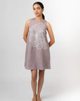 Purple Blossom Shift Dress by Enhyphen