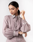 Purple Dove Blossom Shirt by Enhyphen The Label