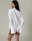 White Flared Cuff Shirt by Enhyphen The Label