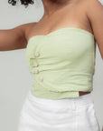 PASTEL GREEN TUBE TOP