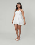 WHITE ROSE MINI DRESS