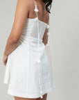 WHITE ROSE MINI DRESS