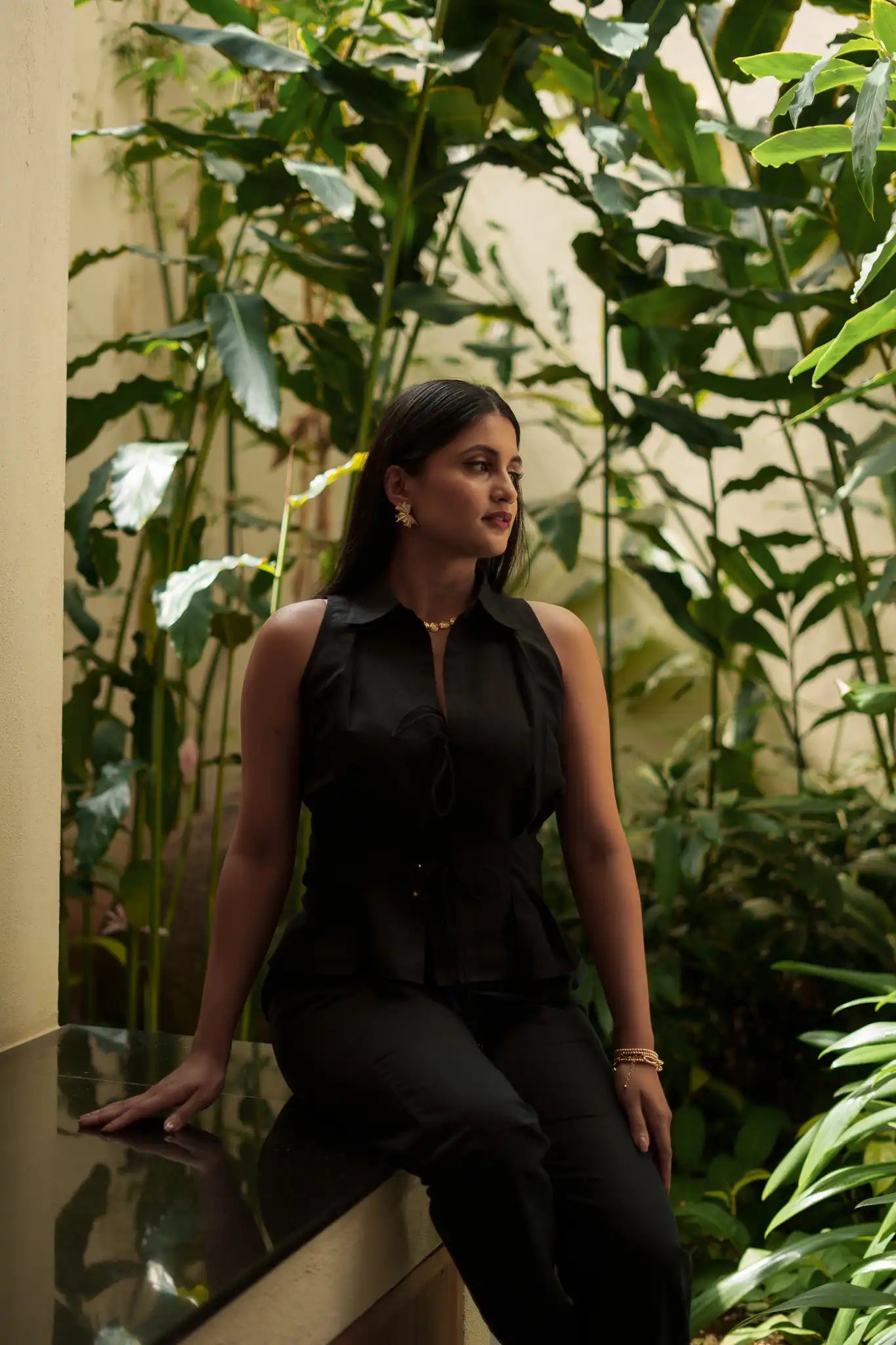 Black Sleeveless Shirt by Enhyphen The Label