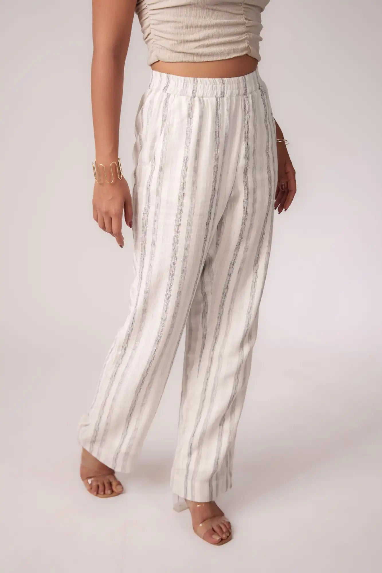 Black & White Striped Pant by Enhyphen The Label