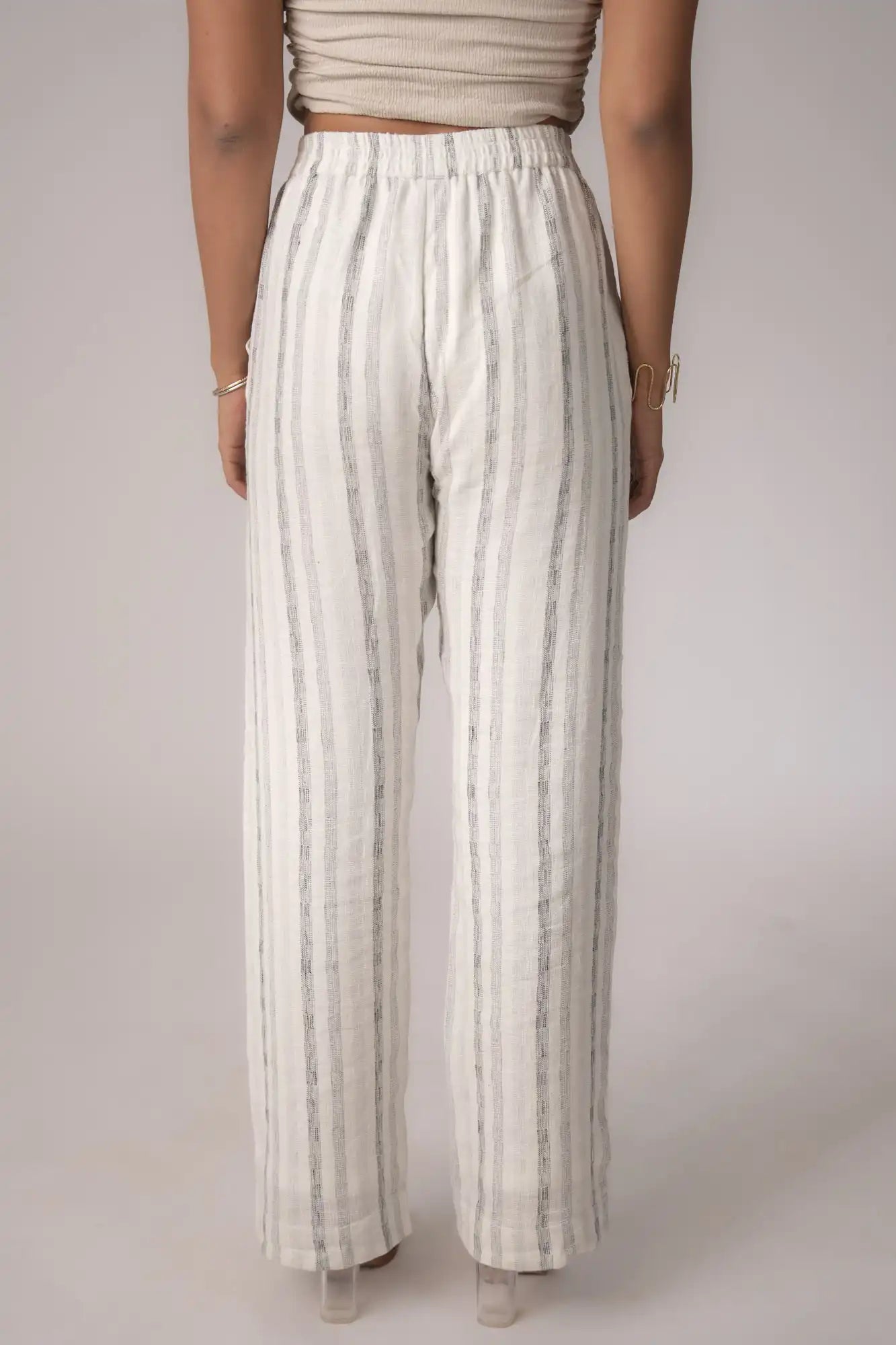 Black & White Striped Pant by Enhyphen The Label