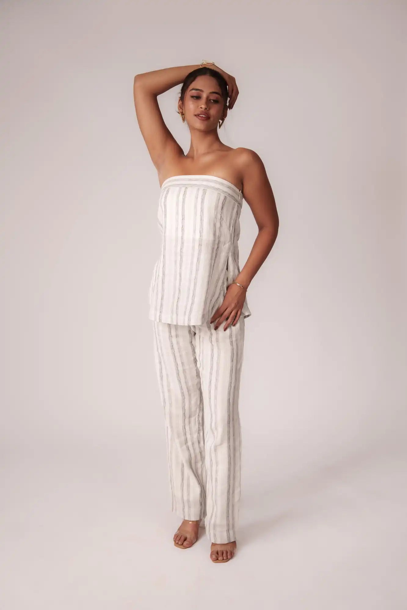 Black &amp; White Striped Pant by Enhyphen The Label