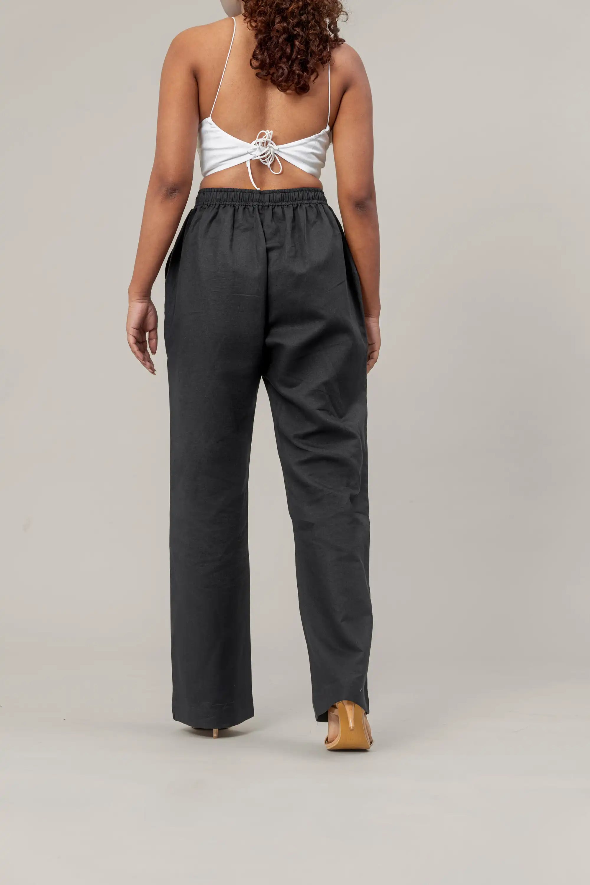 Black Wide Leg Trousers by Enhyphen