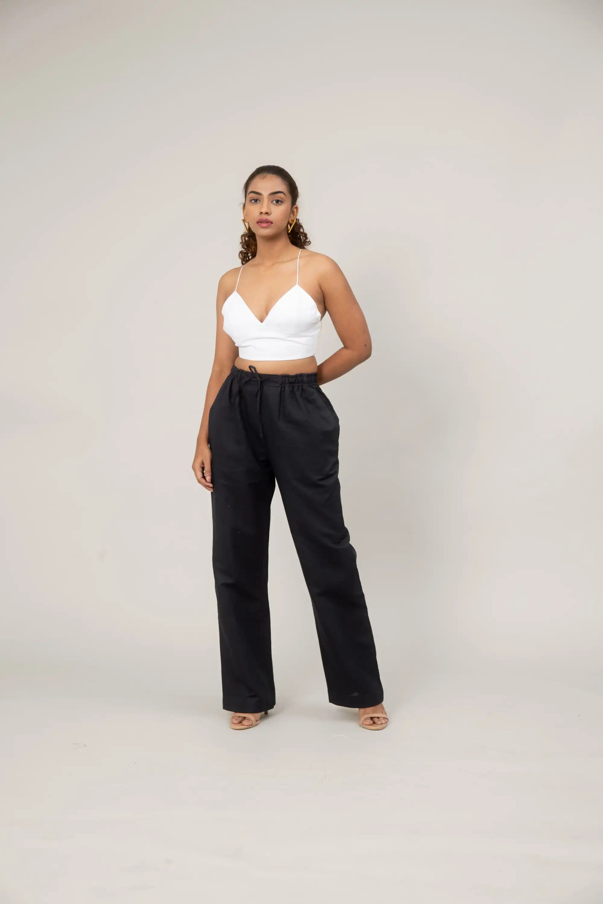 Black Wide Leg Trousers by Enhyphen