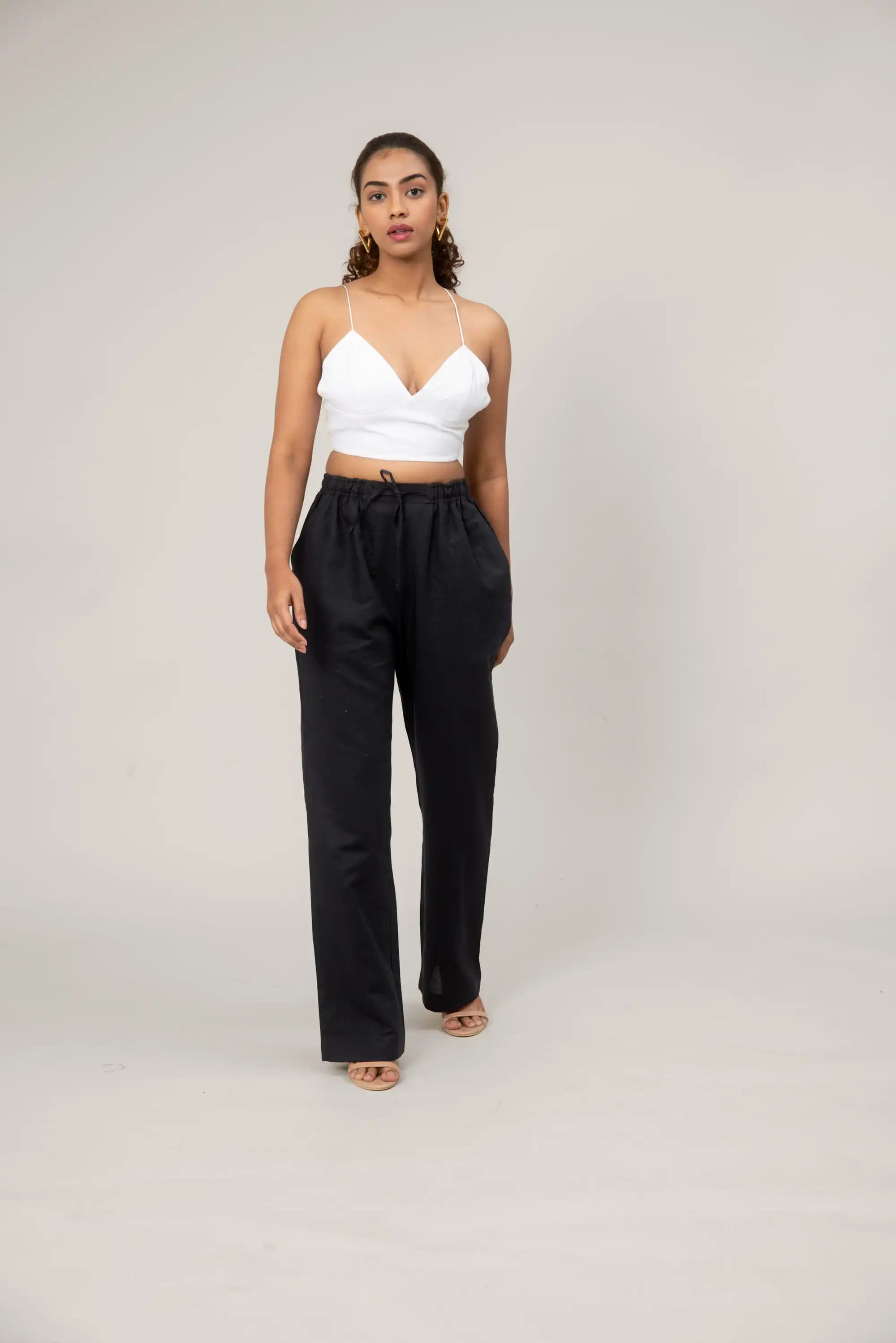 Black Wide Leg Trousers by Enhyphen