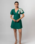 Emerald Bloom Mini Dress by Enhyphen