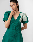Emerald Bloom Mini Dress by Enhyphen The Label