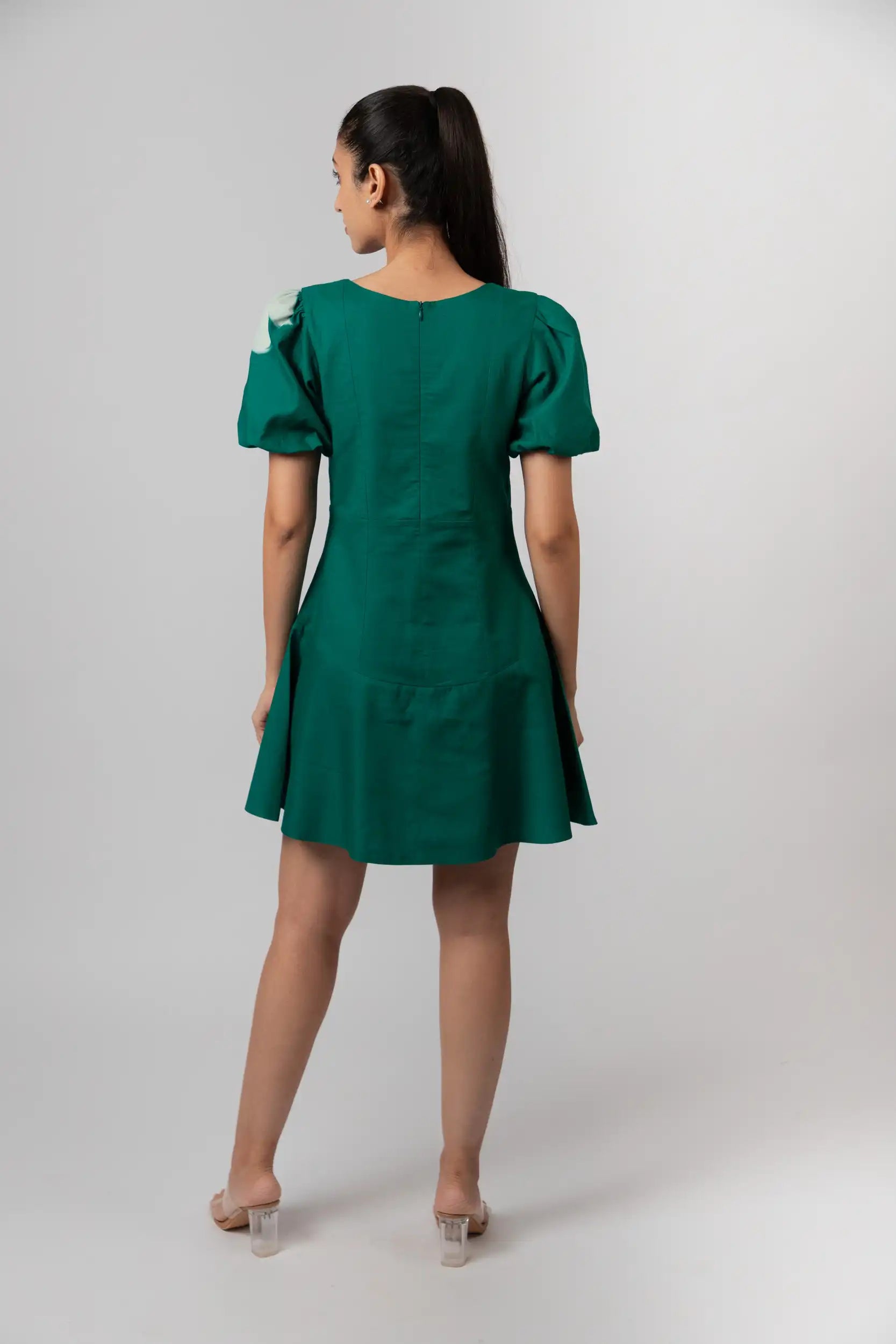 Emerald Bloom Mini Dress by Enhyphen The Label