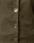 Olive Green Puff Top by Enhyphen