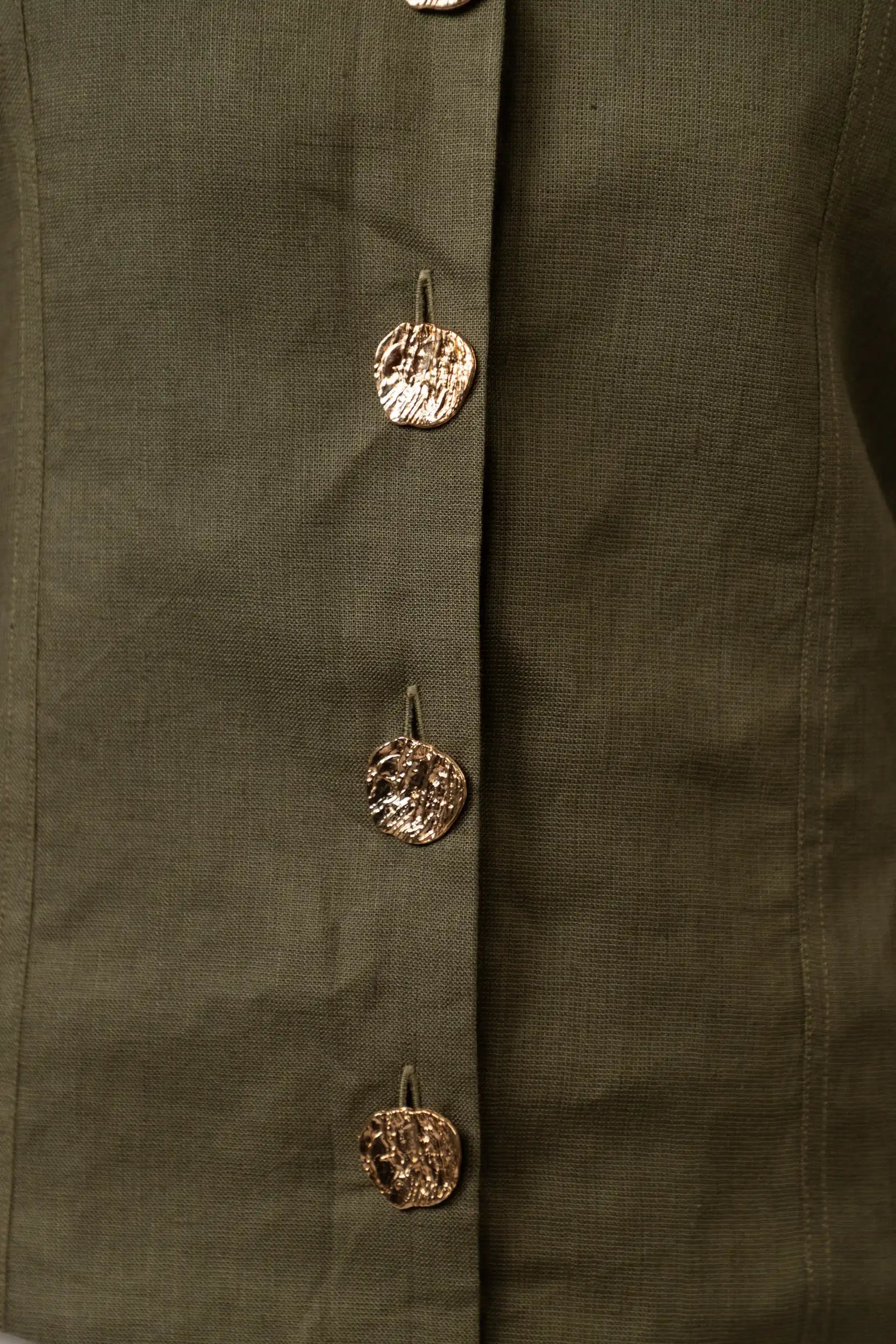 Olive Green Puff Top by Enhyphen 
The Label