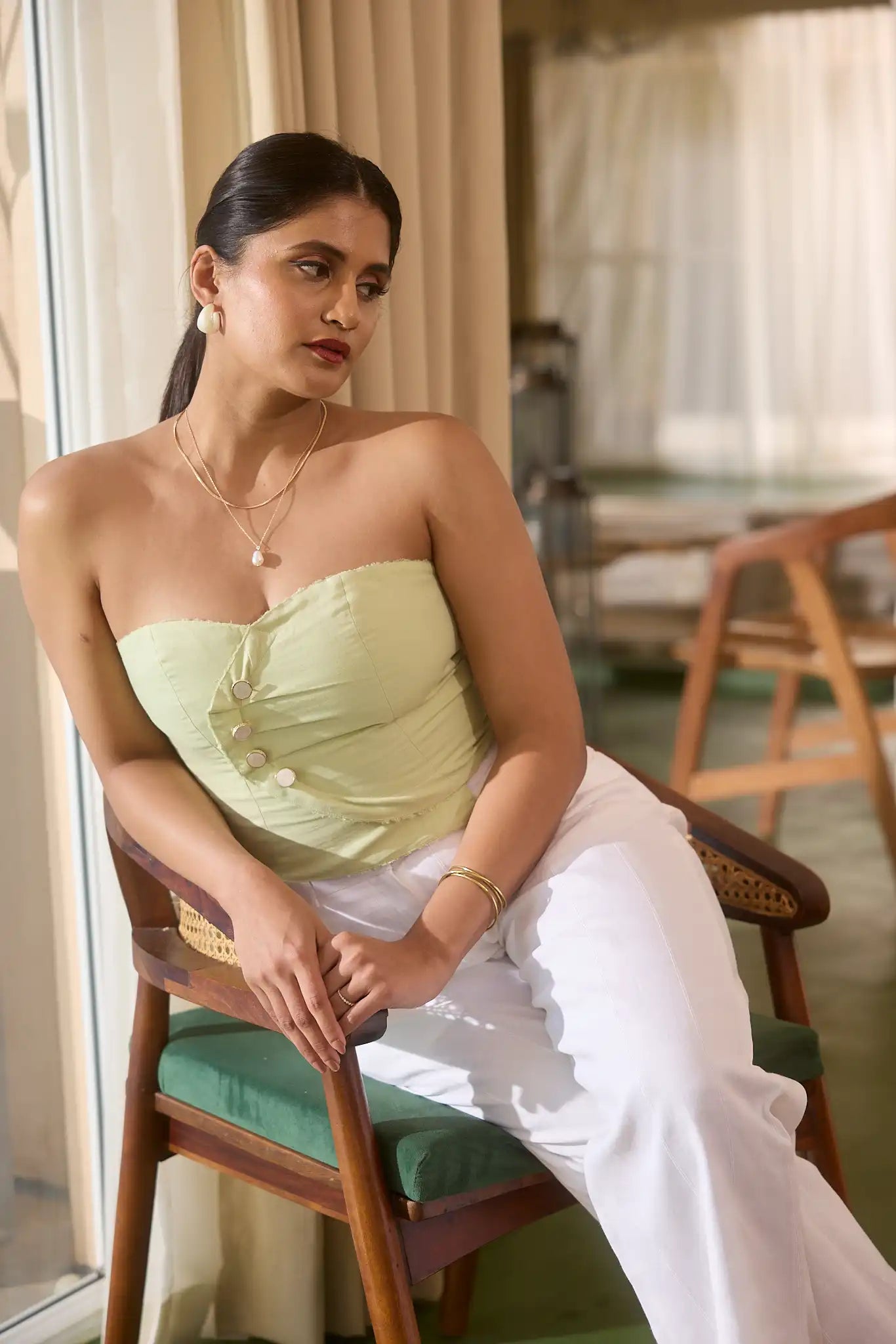 Pastel Green Tube Top by Enhyphen The Label