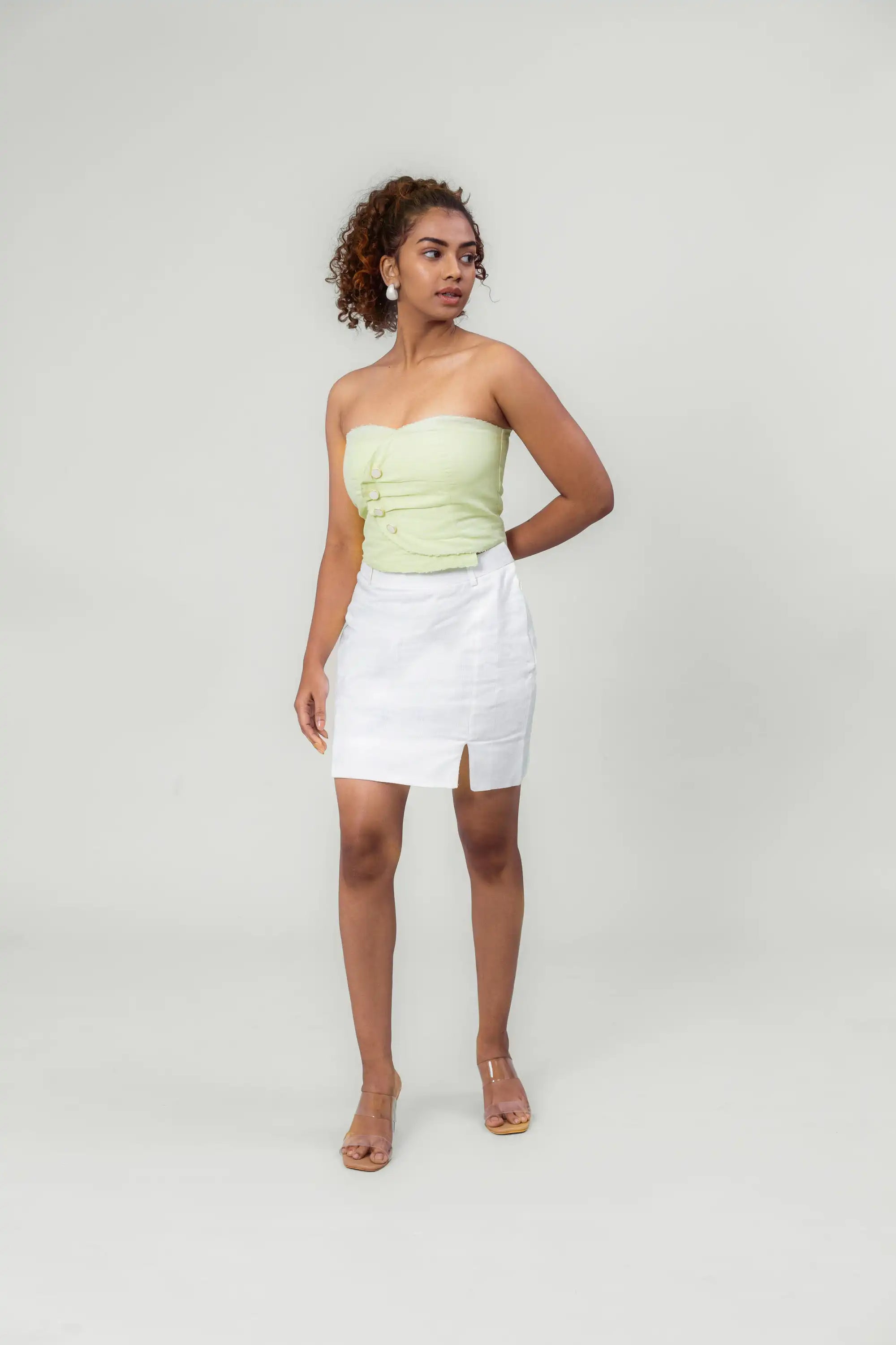 Pastel Green Tube Top by Enhyphen The Label