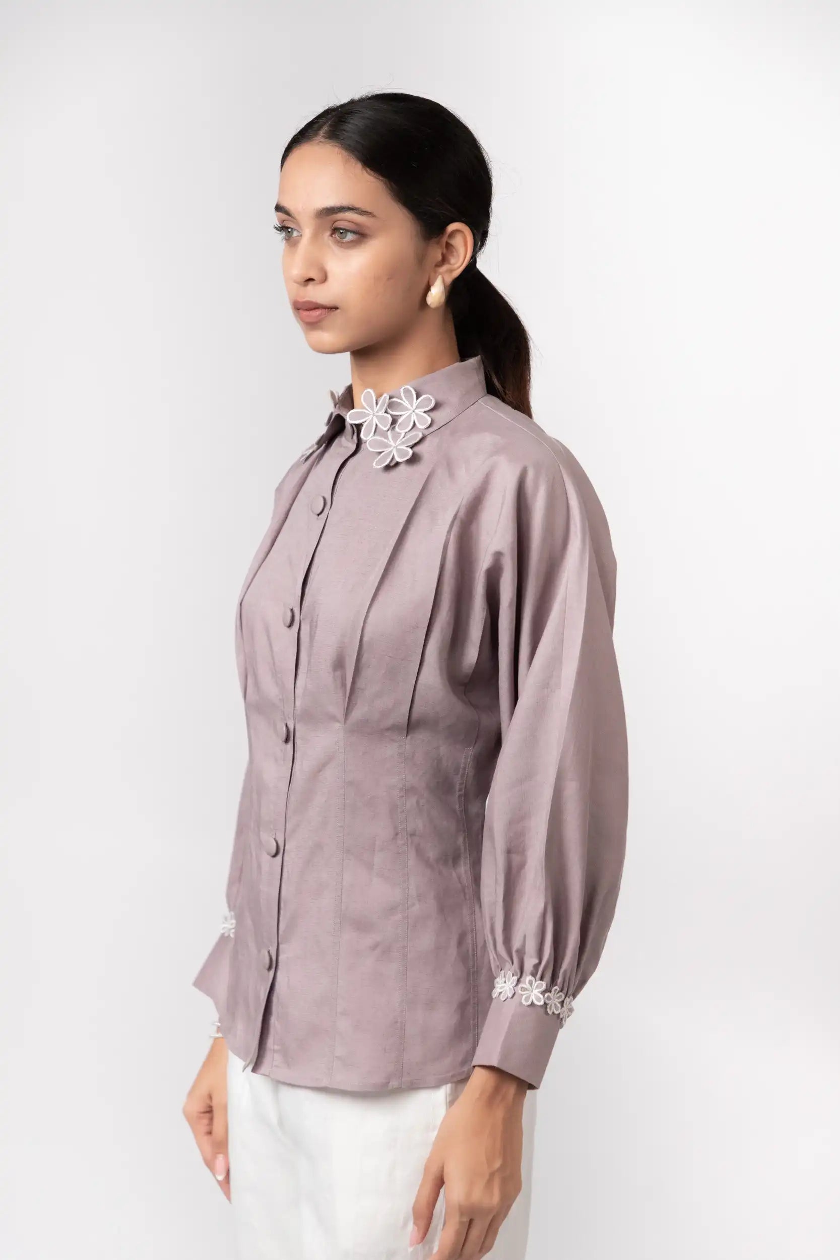 Purple Dove Blossom Shirt by Enhyphen The Label