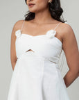 White Rose Mini Dress by Enhyphen The Label