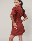 MAROON BLAZER DRESS