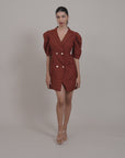 Maroon Blazer Dress by Enhyphen