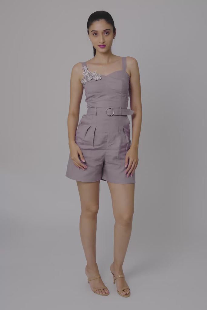 Purple Dove Playsuit by Enhyphen