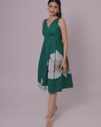 Emerald Bloom Midi Dress by Enhyphen