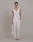 White Linen Vest by Enhyphen